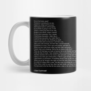 Clint Eastwood Quotes Mug